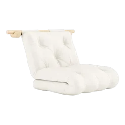 Fauteuil convertible en coton naturel 75x200cm Hooked - Karup Design
