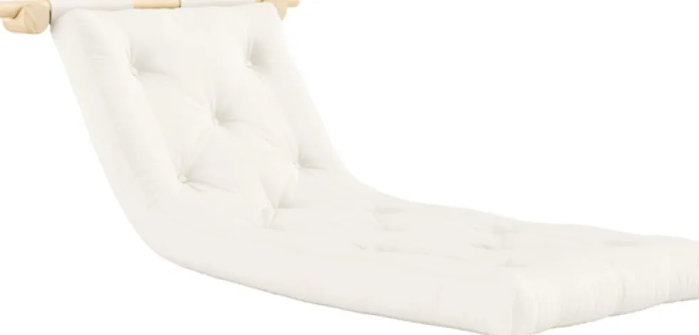 Fauteuil convertible en coton naturel 75x200cm Hooked - Karup Design