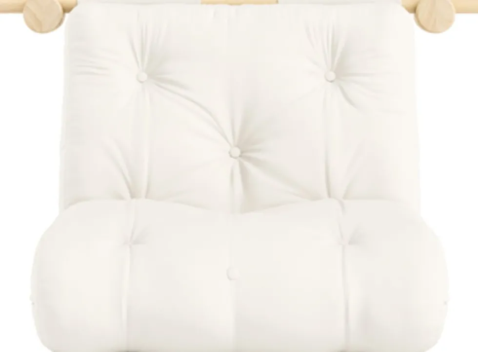 Fauteuil convertible en coton naturel 75x200cm Hooked - Karup Design