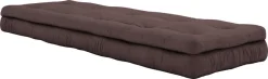 Fauteuil convertible en lit de jour en coton marron 95x70x60cm Buckle-up - Karup Design