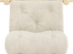 Fauteuil convertible en polyester ivoire 75x200cm Hooked - Karup Design