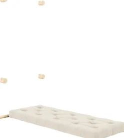 Fauteuil convertible en polyester ivoire 75x200cm Hooked - Karup Design