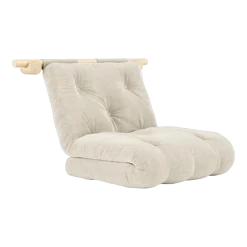 Fauteuil convertible en polyester ivoire 75x200cm Hooked - Karup Design
