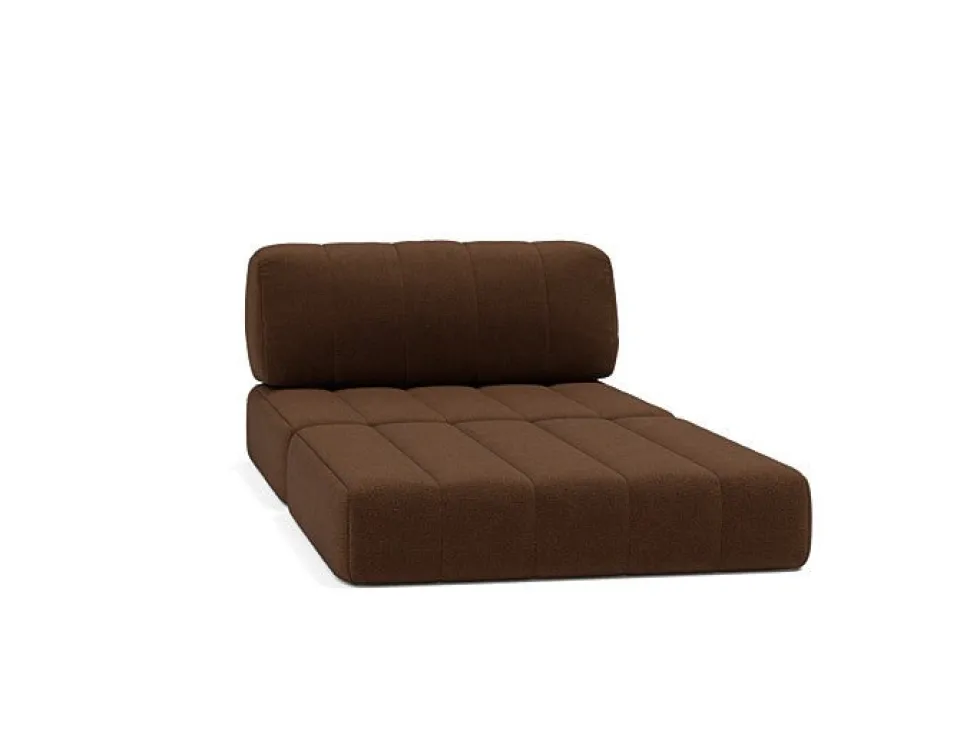 Fauteuil convertible en polyester recyclé marron 104x77cm Cozypad - Innovation living