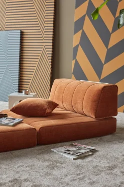 Fauteuil convertible en polyester recyclé marron 104x77cm Cozypad - Innovation living