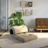 Fauteuil convertible gris avec coussin gris foncé 70x120x40cm Wrap - Karup Design