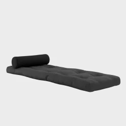 Fauteuil convertible gris foncé avec coussin gris foncé 70x120x40cm Wrap - Karup Design