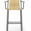Fauteuil de bar en acier noir 75 cm Studio Oak - Normann Copenhagen