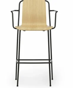 Fauteuil de bar en acier noir 75 cm Studio Oak - Normann Copenhagen