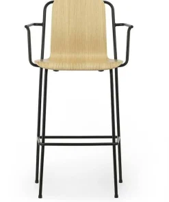 Fauteuil de bar en acier noir 75 cm Studio Oak - Normann Copenhagen