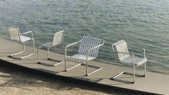 Fauteuil de jardin avec accoudoirs en acier galvanisé Palissade - HAY