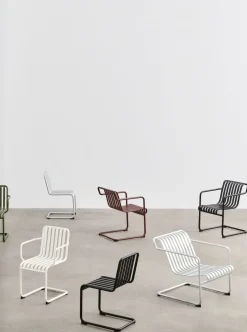 Fauteuil de jardin avec accoudoirs en acier galvanisé Palissade - HAY