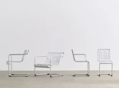 Fauteuil de jardin avec accoudoirs en acier galvanisé Palissade - HAY
