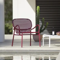 Fauteuil de jardin bordeaux Week End - Petite Friture