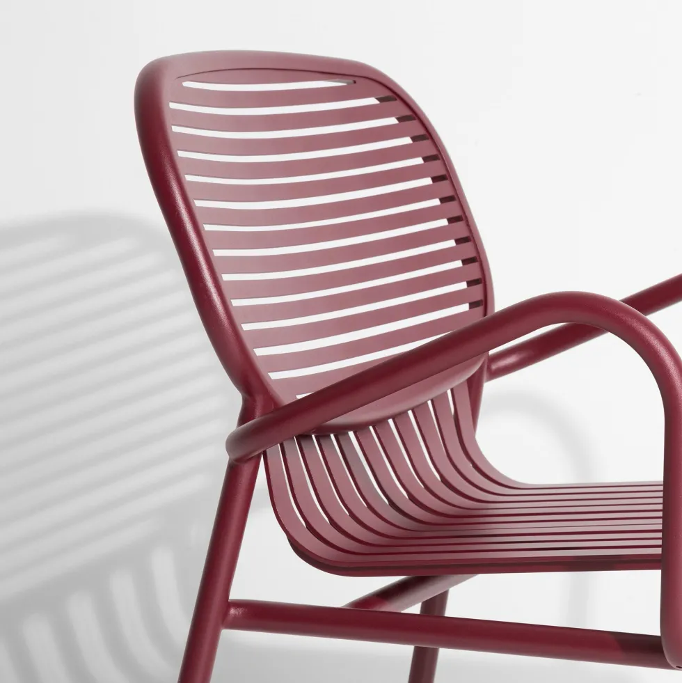 Fauteuil de jardin bordeaux Week End - Petite Friture