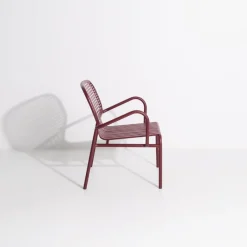 Fauteuil de jardin bordeaux Week End - Petite Friture