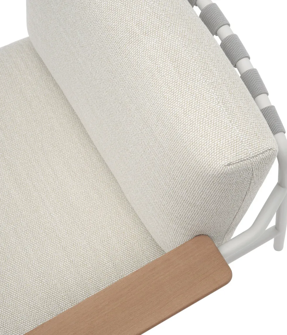 Fauteuil de jardin en acier et tissu gris 73x86,5cm - Muuto