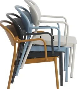 Fauteuil de jardin en métal anthracite Linear - Muuto