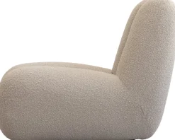 Fauteuil design en tissu bouclé beige Toe - 101 COPENHAGEN