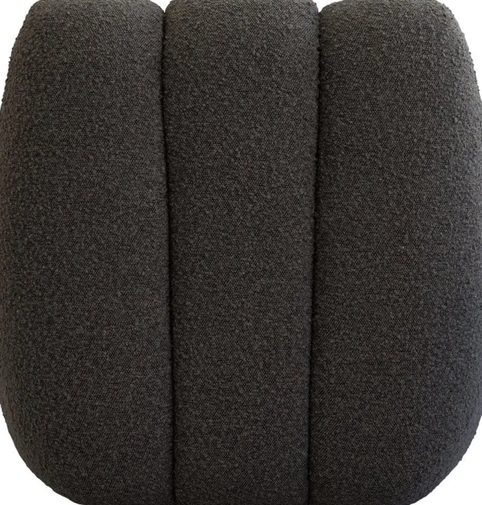 Fauteuil design en tissu bouclé taupe foncé Toe - 101 COPENHAGEN