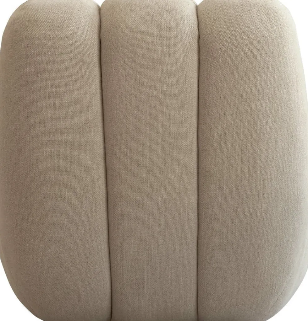 Fauteuil design en tissu lin beige Toe - 101 COPENHAGEN