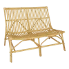 Fauteuil deux places en rotin naturel 80 x 106 x 81 David - KOK