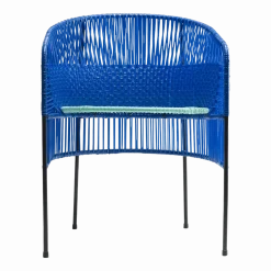 Fauteuil en acier bleu Caribe - Ames