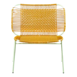 Fauteuil en acier jaune Cielo - Ames