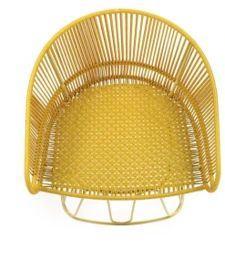 Fauteuil en acier jaune Circo - Ames