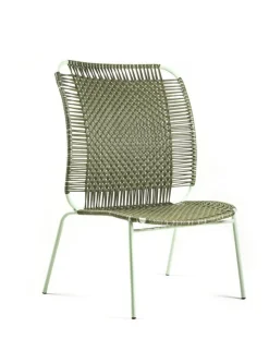 Fauteuil en acier vert Cielo High - Ames