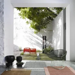 Fauteuil en acier vert Circo - Ames
