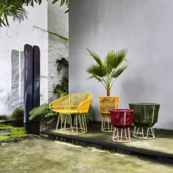 Fauteuil en acier vert Circo - Ames