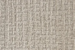 Fauteuil en bois de manguier finition noyer et tissu beige Washington - Dutchbone