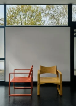 Fauteuil en bouleau laqué 65,5x60x74cm 270F - Verpan