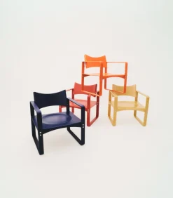 Fauteuil en bouleau laqué 65,5x60x74cm 270F - Verpan
