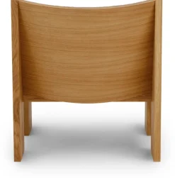 Fauteuil en chêne clair et textile mousse beige-gris Tenon - New works