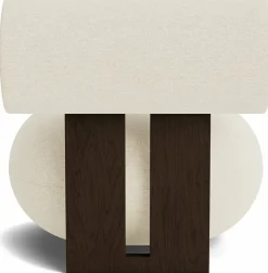 Fauteuil en chêne fumé et rembourrage en tissu Barnum Col 24 Hippo Lounge - NORR11