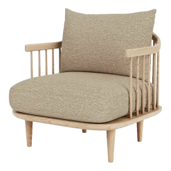 Fauteuil en chêne huilé blanc SC10 Fly - &tradition