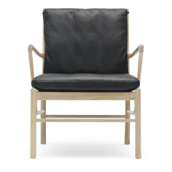 Fauteuil en chêne savonné et assise en cuir thor 301 85cm OW149 - Carl Hansen & Søn