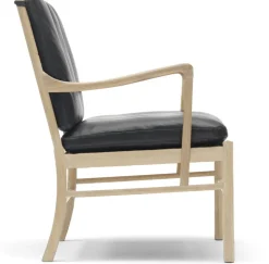 Fauteuil en chêne savonné et assise en cuir thor 301 85cm OW149 - Carl Hansen & Søn