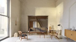Fauteuil en chêne teinté noir et assise tressée noir 73cm CH25 - Carl Hansen & Søn