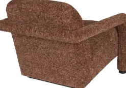 Fauteuil en coton rouge bordeaux 77x79x78cm Kent - Dutchbone