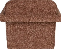 Fauteuil en coton rouge bordeaux 77x79x78cm Kent - Dutchbone