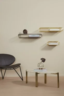 Fauteuil en cuir et piètement en acier noir Semper - AYTM