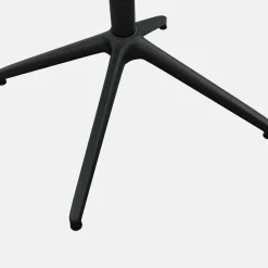 Fauteuil en cuir noir et piètement noir Kendo - Hem