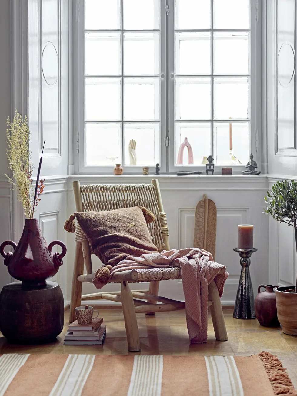 Fauteuil en feuille de bananier marron 57 x 81 cm Ruthy - Bloomingville