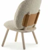 Fauteuil en frêne et laine de mouton Naïve - Emko