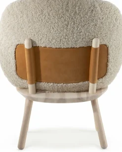 Fauteuil en frêne et laine de mouton Naïve - Emko
