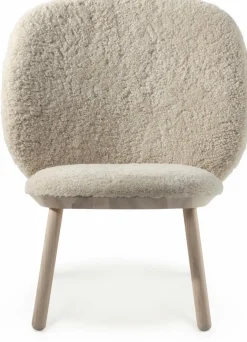 Fauteuil en frêne et laine de mouton Naïve - Emko