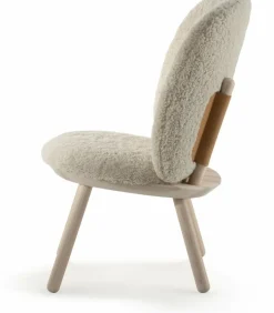 Fauteuil en frêne et laine de mouton Naïve - Emko